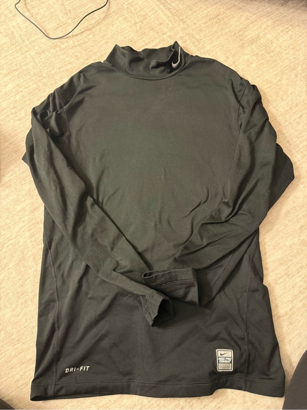 Nike Black Long Sleeve Dri-FIT Mock Neck Performance Shirt